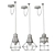 Elegant Gosford Hanging Lamp Set 3D model small image 3