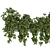 Rustic Hanging Planters - Set 241 3D model small image 2