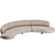 Elegant Vao 380 Curved Sofa 3D model small image 3