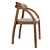 Elegant Arch Armchair 3D model small image 2