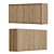 Loft-inspired Plywood Chest of Drawers - 2000x450x911 3D model small image 1