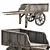 Medieval Carriage C4: Exquisite Lowpoly Masterpiece 3D model small image 1