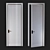 Title: Dual Tone Grey Door with Brass Trim - 800x2500mm 3D model small image 1