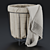 Foldable Laundry Basket 3D model small image 1