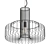 Sleek Noir Pendant Chandelier 3D model small image 1