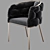 Modrest Debra - Stylish Fabric Dining Chair 3D model small image 6