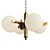 Elegant Opaline Glass Chandeliers 3D model small image 1