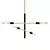 Elegant Astrid Brass Chandelier 3D model small image 1