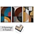 Modern Art Trio: Set of 3 Wall Paintings 3D model small image 1