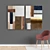 128 Abstract Frame Set: Modern Minimalist Paintings 3D model small image 5