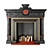 Elegant Fire Haven: Classic Fireplace 3D model small image 1