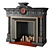 Elegant Fire Haven: Classic Fireplace 3D model small image 2