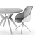 Stylish Sheryl Chair & Tango Table Set 3D model small image 6