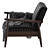 Modern Jane Leather Accent Chair 3D model small image 5