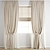 Premium Polygonal Curtain Model 3D model small image 1