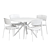 Retro-inspired Calligaris Chair 3D model small image 4