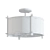 Elegant Ethan Semi Flush Mount 3D model small image 2