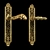 Exquisite Handcrafted Brass Door Handle 3D model small image 1