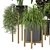  Foliage Finesse: Indoor Plants in Ferm Living Bau Pot 3D model small image 3