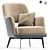 Gatsby Armchair: Luxurious Comfort 3D model small image 1