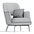 Gatsby Armchair: Luxurious Comfort 3D model small image 3