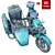 Vintage 370 Motorcycle 3D model small image 4