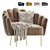 Modern Madison Armchair by Cazarina Interiors 3D model small image 1