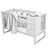 Modern Storage Crib Set | Spacious & Stylish 3D model small image 3