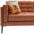 Contemporary Leather Sofa 3D model small image 4