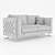 Elegant Luciano Double Sofa 3D model small image 8