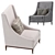 Elegant Monaco Armchair Ensuring Lasting Comfort 3D model small image 3