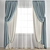 Poly Curtain Model - High Quality 3D Archive 3D model small image 1