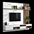 Sleek TV Wall 62 - High-Quality Modular Design 3D model small image 3