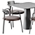 Elegant Table & Chair Set 3D model small image 2