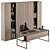 Elegant Executive Office Furniture 3D model small image 1