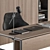 Elegant Executive Office Furniture 3D model small image 2