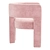 Sculpt Velvet Chair: Pink, Red, Gray, Pistachio | Crate and Barrel 3D model small image 4