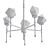 Ice Stone Chandelier 3D model small image 2