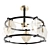 Aragon Black Loft Ceiling Chandelier 3D model small image 1