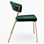 Elegant Castorena Side Chair 3D model small image 3