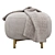 Cozy Pouf Buddy with Plaid 3D model small image 3