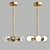 Elegant Trio Chandelier 3D model small image 1