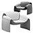 Modern Club-Armchair with Timeless Elegance 3D model small image 3