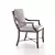 Aristo Cast Aluminum Dining Chair 3D model small image 3