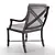 Aristo Cast Aluminum Dining Chair 3D model small image 5