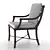 Aristo Cast Aluminum Dining Chair 3D model small image 6