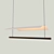 Streamlined Elegance: Lamina 45 Pendant 3D model small image 1