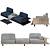 Modern Sofa: Sleek Design for Contemporary Living 3D model small image 11