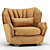 Elegant Hemingway Armchair: Visionnaire Collection 3D model small image 4