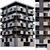 Parametric Design Residential Building 3D model small image 1